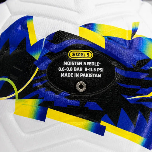 Pelota Fútbol Kx Strike Thermosellada Oficial N°5 Mmsports Azul/amarillo/blanco