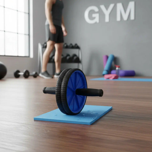 Set Fitness Colchoneta 0.3mm + Rueda Abdominal + Tobilleras Surtido