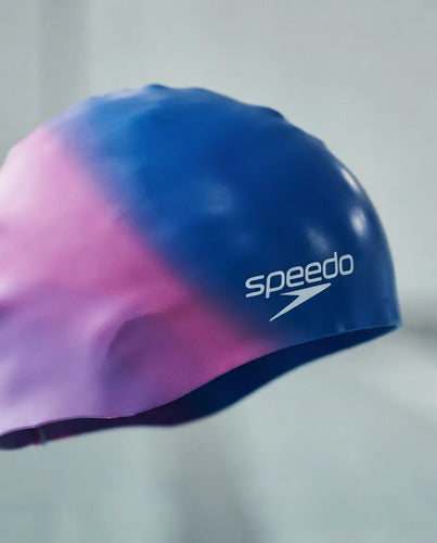 Gorra De Natación Speedo Multicolor Para Niños Silicona Celeste Lisa Unico