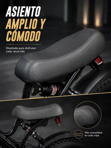 Bicicleta Eléctrica Killer Rodado 20 Fat Bike Luz Señaleros Negro L