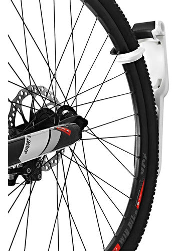 Soporte Vertical En Pared Para Bicicleta 30kg - Zuba Blanco