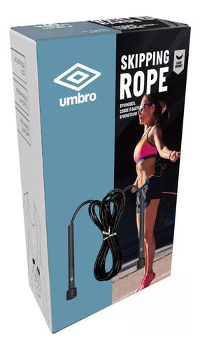 Cuerda De Saltar Pvc Entrenamiento Pro 275cmx0.5mm Umbro Color Negro