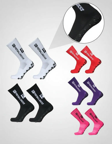 Medias Antideslizantes Fs Pro - Pack X 3 Unico (38 Al 44)