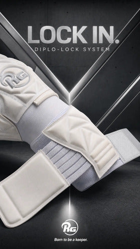 Guante Arquero Rg Profesional Aegix 27 Mmsports Blanco 11
