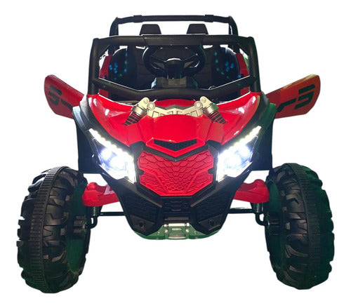 Auto Eléctrico Infantil Buggy 12v 2 Motores Bluetooth Luces Multicolor