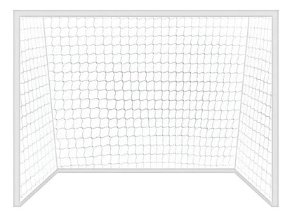 Par Red De Arco Baby Futbol 4,2x2,3x0,5m 2mm Gismar Blanco