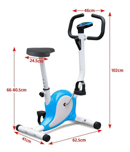 Bicicleta Fija Ergométrica Spinning Altura Regulable Knex Multicolor