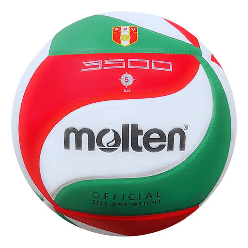 Balon Volleyball Voleibol Molten 3500#5 Verde/rojo Mmsports