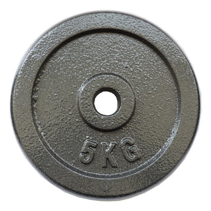 Disco De Hierro 5 Kg Para Entrenamiento Importado Negro