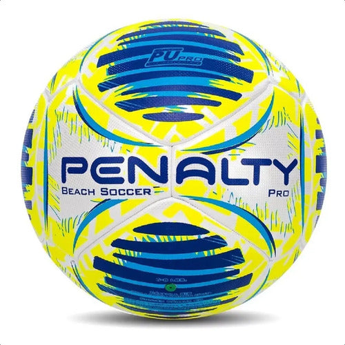 Balón De Fútbol Penalty Beach Soccer Pro Sand, Color Amarillo