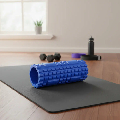 Colchoneta Pilates + Pelota 65cm + Rolo + Banda + Mancuerna Surtido