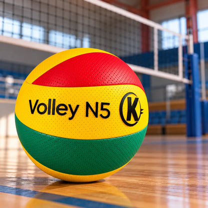 Pelota Volley Pegada Material Pu Para Playa Y Gimnasio Multicolor