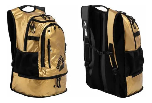 Mochila Deportiva Arena Natacion Fastpack 3.0 50th - Btu Color Dorado