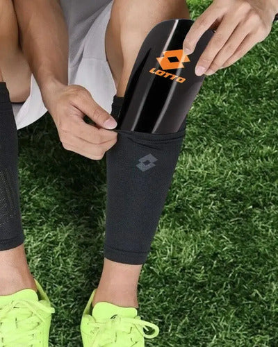Canillera De Futbol Lotto Potenza Mmsports M Negro
