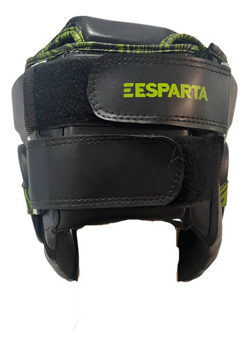 Cabezal Casco Boxeo Artes Marciales Proteccion - Esparta Negro M/l