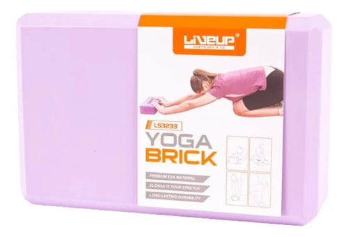 Ladrillo Goma Eva Yoga Pilates Livepro Violeta
