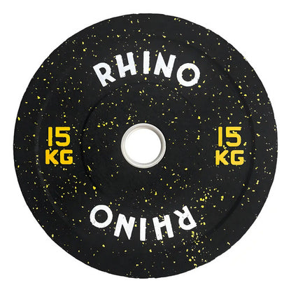 Disco Olimpico Caucho Bumper Crossfit Levantamiento 15kg Color Negro