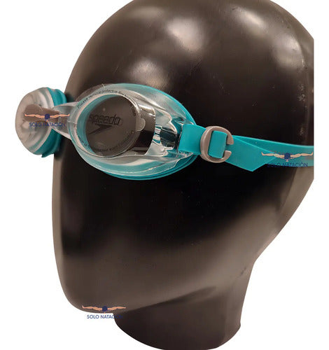 Lentes Speedo Jet De Agua Natación Piscina Playa Color Verde/transparente (408)