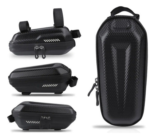Bolso Rigido Bicicleta Impermeable Para Cuadro - Inbike Negro