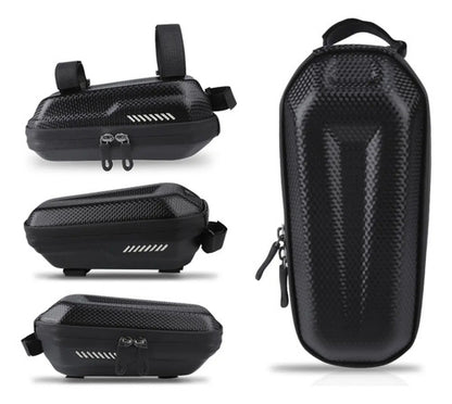 Bolso Rigido Bicicleta Impermeable Para Cuadro - Inbike Negro
