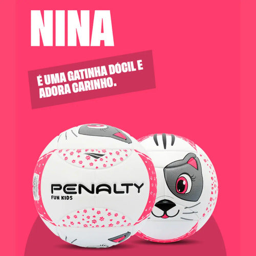 Bola Infantil Fun Kids Xxiii Cor Rosa Penalty