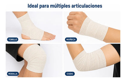 Pack X24 Vendas Semi Elásticas 5 Cm X 3 M Compresión Blanca Blanco