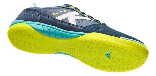 Calzado Futsal Kelme Elite Navy Blue - Lime Mmsports