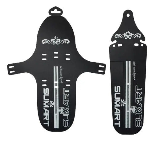 Guardabarro Delantero Y Trasero Para Bicicleta  Negro