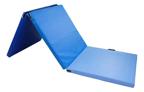 Colchoneta Entrenamiento Plegable 180x60x4 Cm - Liveup Azul