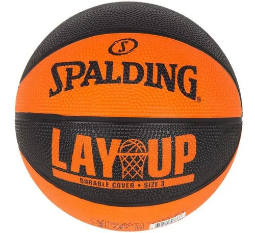 Minipelota De Baloncesto Spalding Lay Up, Goma, Color Naranja