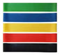 Set 5 Minibandas Elasticas Circulares Entrenamiento Mmsports Negro