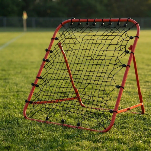 Arco Rebotador Pelota P/ Entrenamiento Futbol Pro Mmsports Rojo