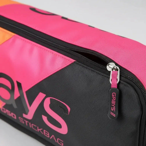 Funda Para Palo De Hockey Grays G50 Con Bolsillo Con Cierre Rosa Chicle