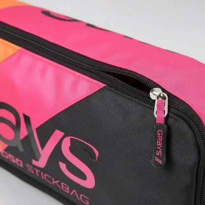 Funda Para Palo De Hockey Grays G50 Con Bolsillo Con Cierre Rosa Chicle