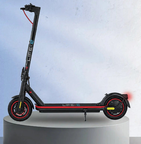 Monopatín Eléctrico Life-e D10 350w 30km/h Plegable Mmsports Negro