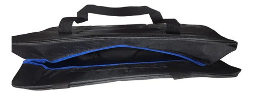 Bolso Deportivo Mingwei 6015 -negro/azul- 62*37*20 Cms Negro/azul Lisa