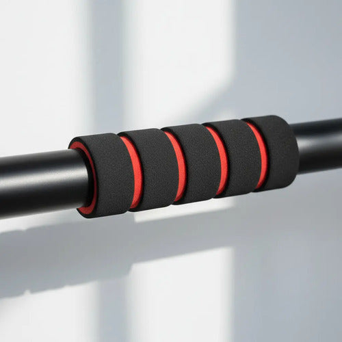 Barra De Puerta Extensible Brazos Espalda En Caja Pull Up Negro