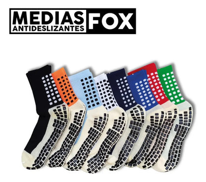 Combo Medias Antideslizantes + Medias Sin Pie + Canillera Unico (38 Al 44)