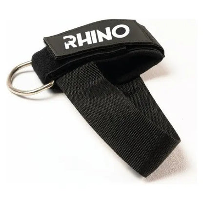 Tobillera Para Polea Maquina Crossover Agarre Pie Rhino Negro