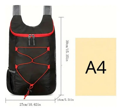 Mochila Deportiva Ultra Liviana Casual Para Viaje Camping Mm Negro Liso
