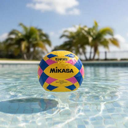Pelota Waterpolo Mikasa Oficial Alto Agarre N5 Amarillo/azul