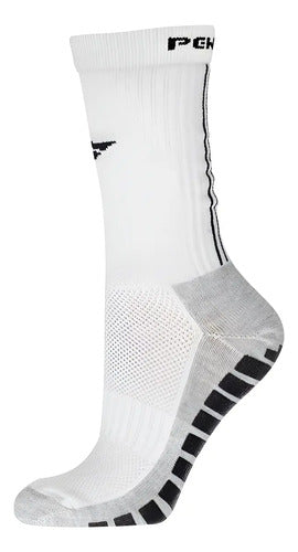 Calcetines Deportivos Penalty Grip 33/38, Color Blanco, Talla Única Único