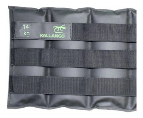 Tobi Pesas Profesional Gimnasio Engomadas Kallango 14kg Par Negro