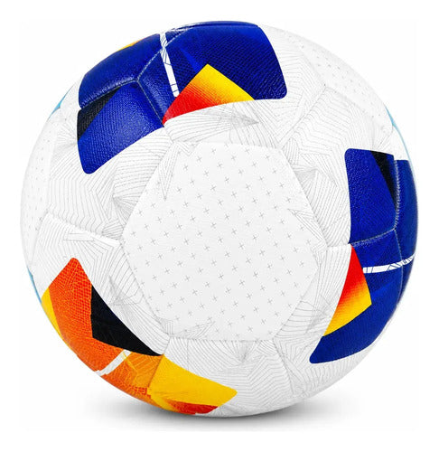 Pelota Fútbol Kx Strike Thermosellada Oficial N°5 Mmsports Blanco/naranja/azul