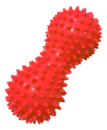 Pelota Ejercitadora Mani Con Pinchos De 17cm - K'nex Rojo
