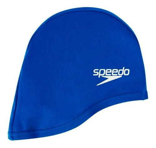Gorra Natacion Speedo Básica Polyester Adulto Color Azul