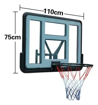 Tablero De Basket Acrílico 75x110 Cm Con Aro Y Red