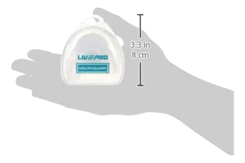 Protector Bucal Simple Boxeo Termomoldeable - Livepro Celeste
