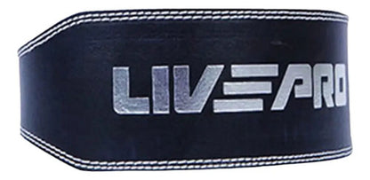 Cinturon Levantamiento Gym En Cuero Pesado M Livepro