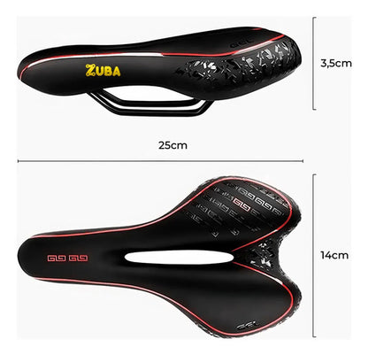Asiento Bicicleta Mtb Comodo Az-066 Zuba Bike Rojo 28 Cm 16 Cm